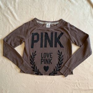 Victoria’s Secret PINK cropped sweat shirt size XS